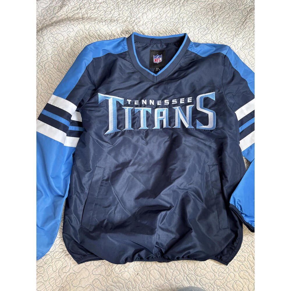 Tennessee Titans NFL Pullover Windbreaker Type Jacket Size Small NWOT